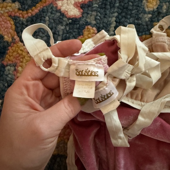 Solistice Pink Velvet Everyday Bralette + Velvet Everyday Underwear Set S - Picture 3 of 4